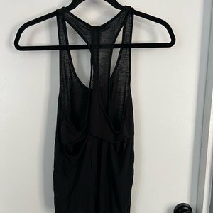 Black racer back tank
